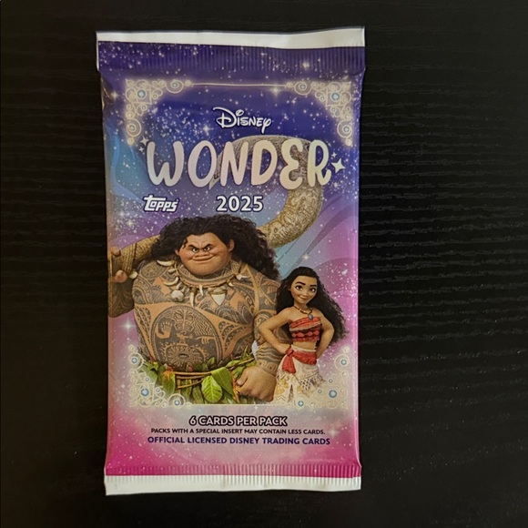 Disney Other - Disney Wonder 2025 Trading Cards Pack - Purple and Blue
